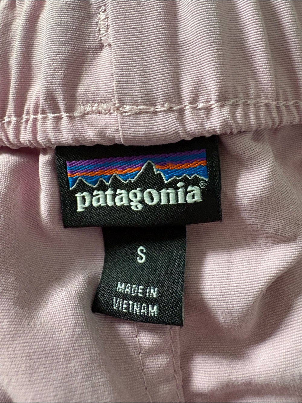 Patagonia Women’s Barely Baggies 2.5” Pale Pink Athletic Shorts-Milkweed Mauve S - Picture 4 of 4